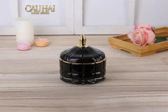Lọ Kẹo Thuỷ Tinh Castle Wall Cyan / Savior-Lọ kẹo Canister Bonbonnière-CẬU HAI HOME DECOR