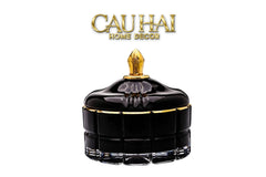 Lọ Kẹo Thuỷ Tinh Castle Wall Cyan / Savior-Lọ kẹo Canister Bonbonnière-CẬU HAI HOME DECOR