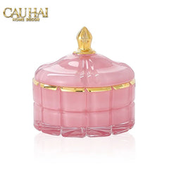 Lọ Kẹo Thuỷ Tinh Castle Wall Cyan / Savior-Lọ kẹo Canister Bonbonnière-CẬU HAI HOME DECOR