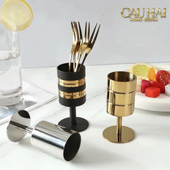 lo-muong-golden-cannon-stemware-dessert-spoon-holder-cau-hai-home-decor-2 - CẬU HAI HOME DECOR
