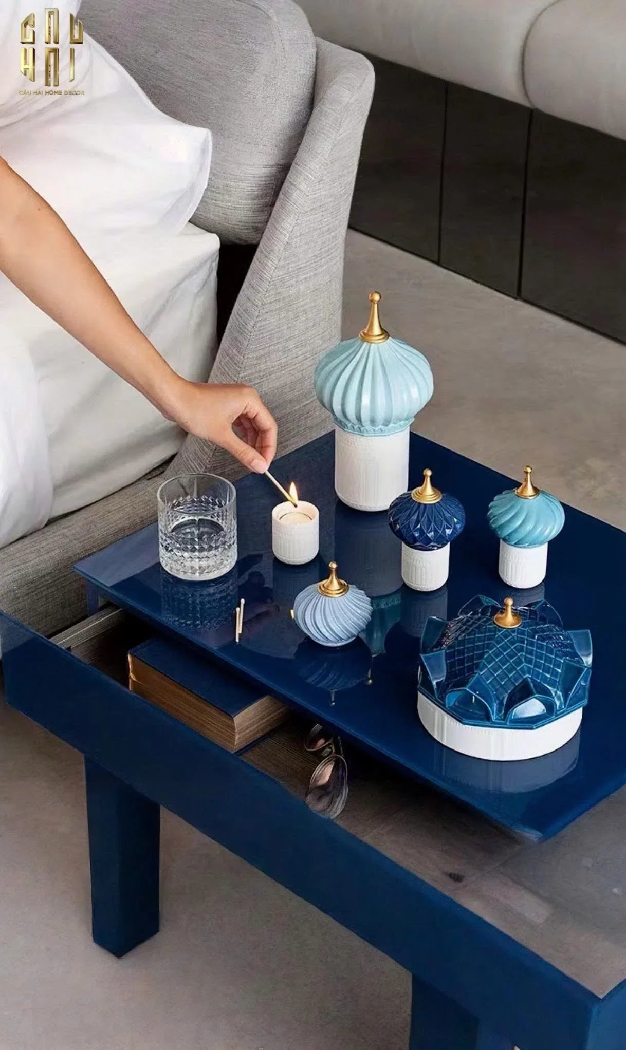 LỌ NẾN PERSIAN CASTLE - BLUE/RED/LIGHT BLUE-CẬU HAI HOME DECOR