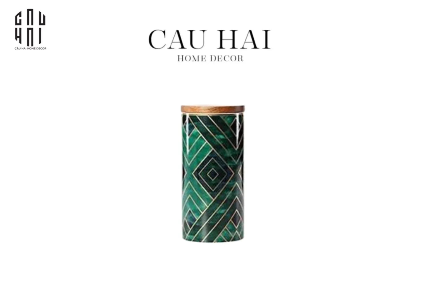 LỌ PANTRY EMERALD - L SS22-CẬU HAI HOME DECOR
