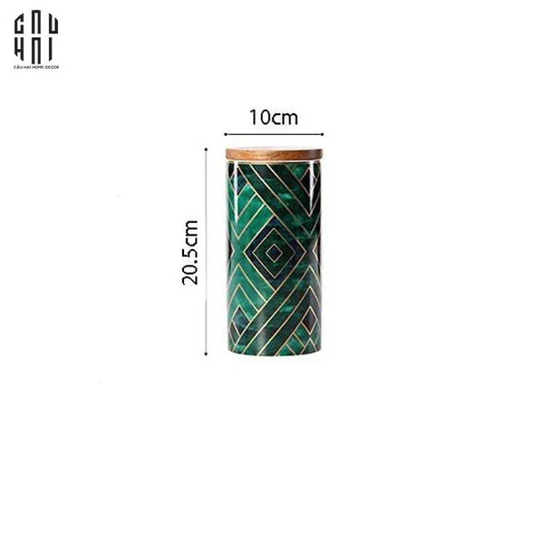 LỌ PANTRY EMERALD - L SS22-CẬU HAI HOME DECOR