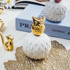 Lọ Sứ Golden Owl-HŨ TRANG TRÍ-CẬU HAI HOME DECOR