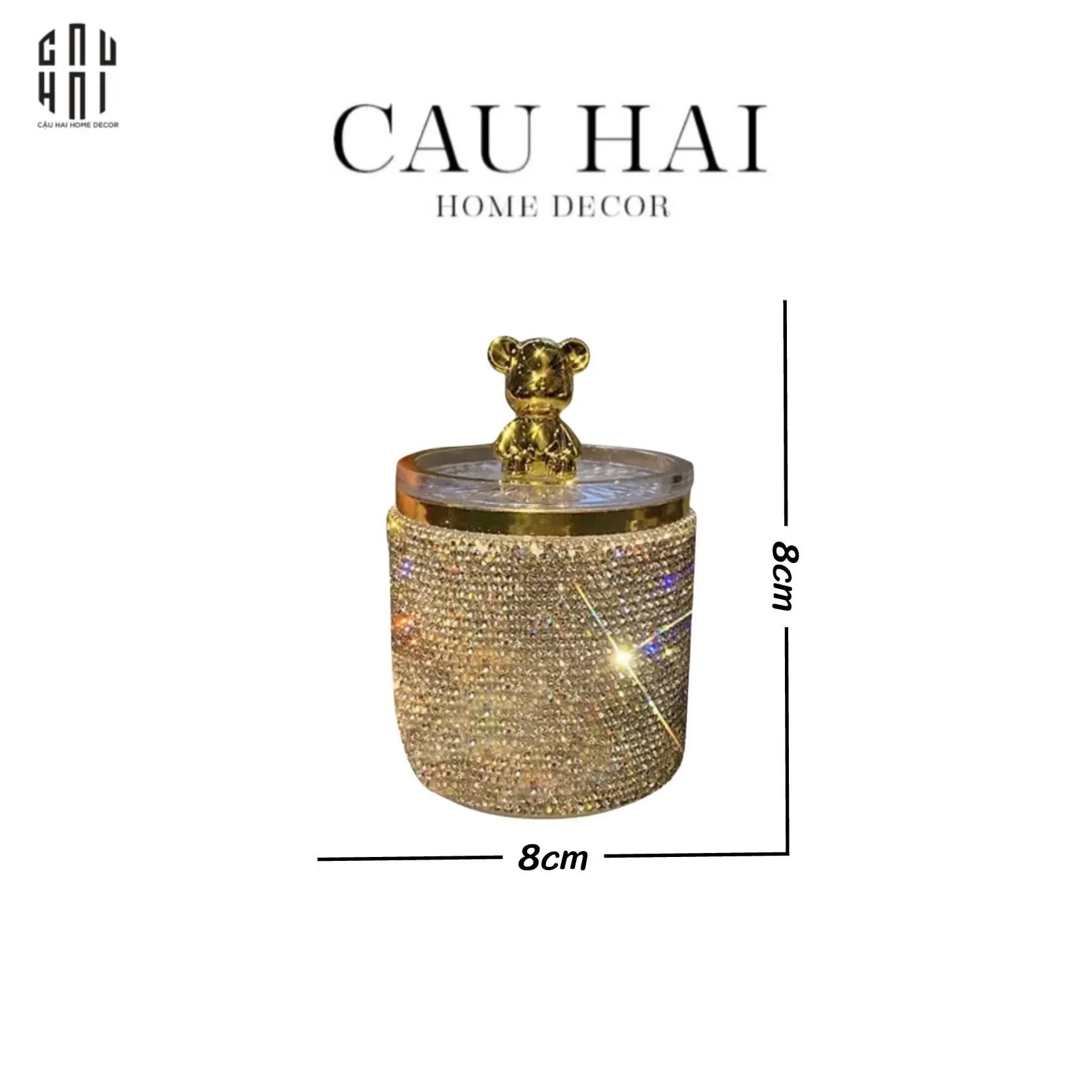 LỌ TĂM BÔNG BEAR DIAMOND BLING BLING