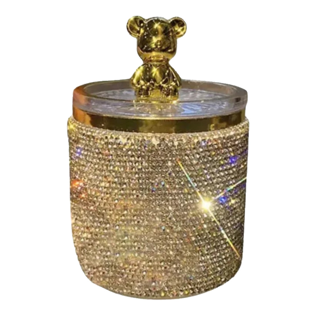 Haute Folie - Lọ Tăm Bông Bear Diamond Bling Bling