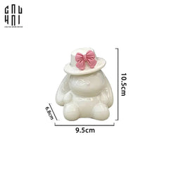 Lọ Tăm Ceramic Bunny Hat-HŨ TRANG TRÍ-CẬU HAI HOME DECOR