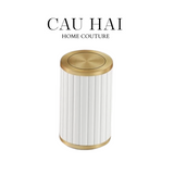 LỌ TĂM DA LUXE LEATHER - VERMOUTH-CẬU HAI HOME DECOR