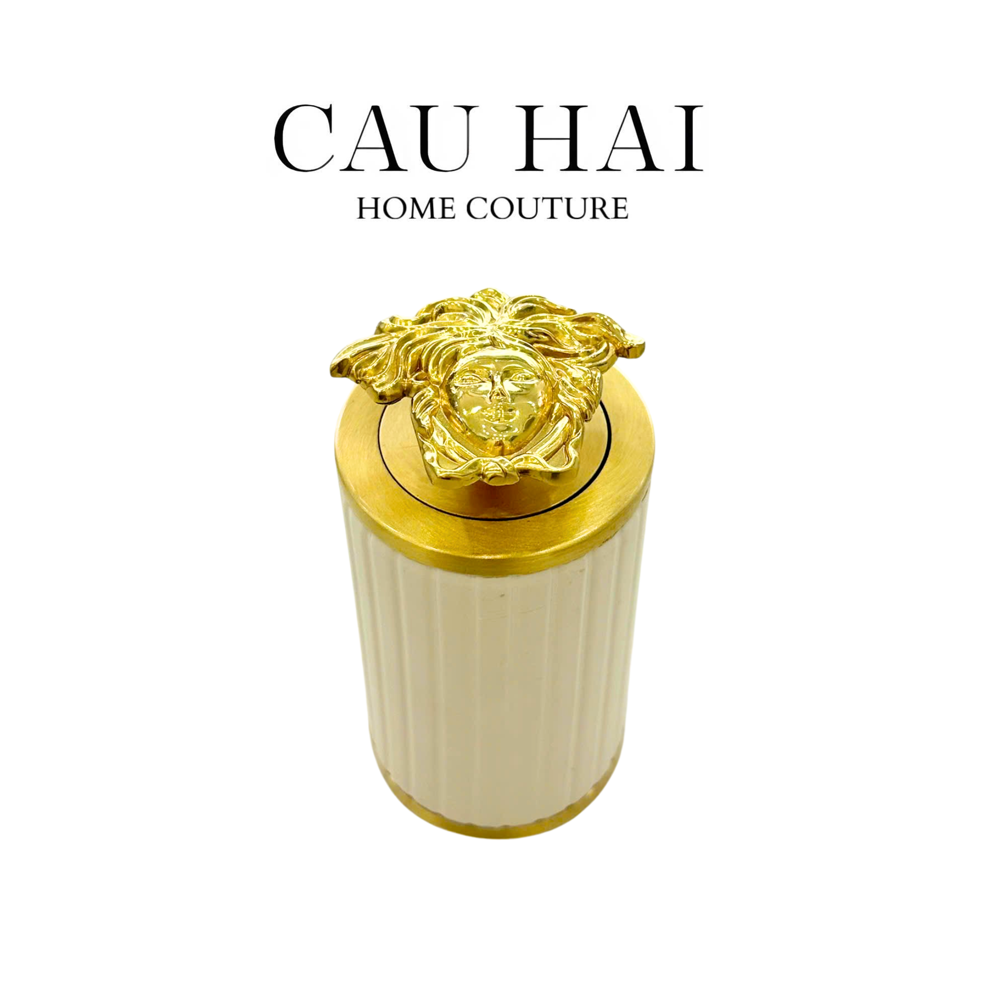 LỌ TĂM DA LUXE LEATHER - VERMOUTH-CẬU HAI HOME DECOR