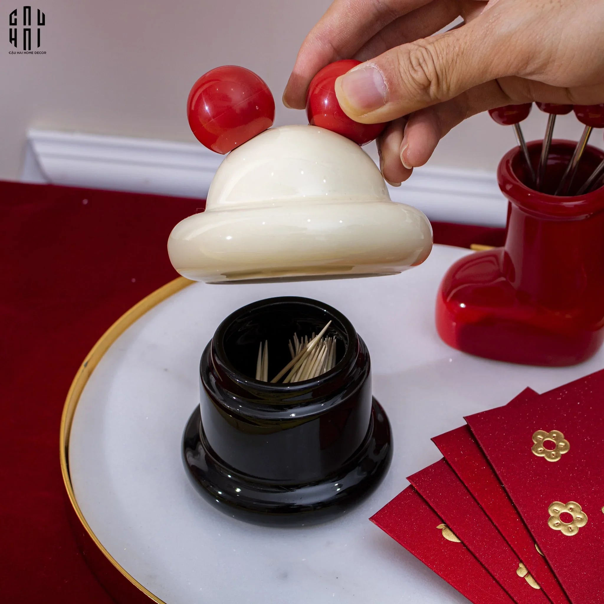 Lọ Tăm Mickey Cupcake-HŨ TRANG TRÍ-CẬU HAI HOME DECOR