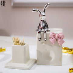 Lọ Tăm Moon The Bunny Ss25-CẬU HAI HOME DECOR