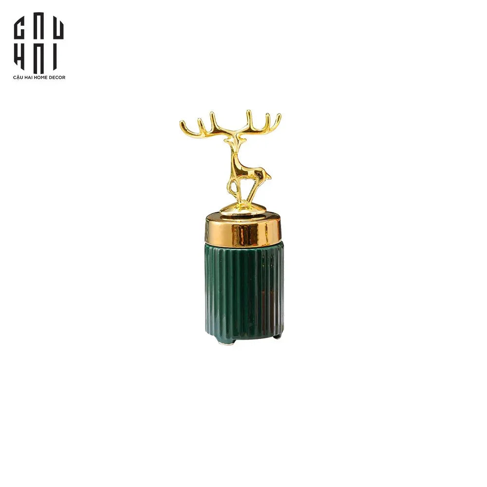 LỌ TĂM NEW ALLEY - GREEN-CẬU HAI HOME DECOR