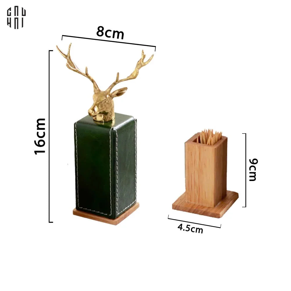 LỌ TĂM OAKWOOD LEATHER - GREEN ALLEY SS25-CẬU HAI HOME DECOR