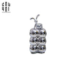 Lọ Tăm Silver Miley - Red Bow Ss25-HŨ TRANG TRÍ-CẬU HAI HOME DECOR