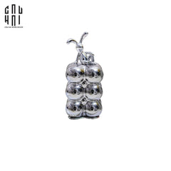 Lọ Tăm Silver Miley - Red Bow Ss25-HŨ TRANG TRÍ-CẬU HAI HOME DECOR