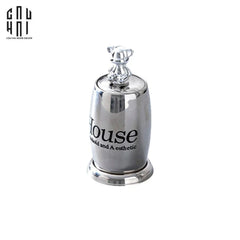 Lọ Tăm Silver Teddy Oval-HŨ TRANG TRÍ-CẬU HAI HOME DECOR
