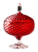 Lọ Thuỷ Tinh Lollipop Ruby Bonbonnière 16x25-Lọ kẹo Canister Bonbonnière-Đối tác tại Trung Quốc theo từng đơn đặt hàng-CẬU HAI HOME DECOR