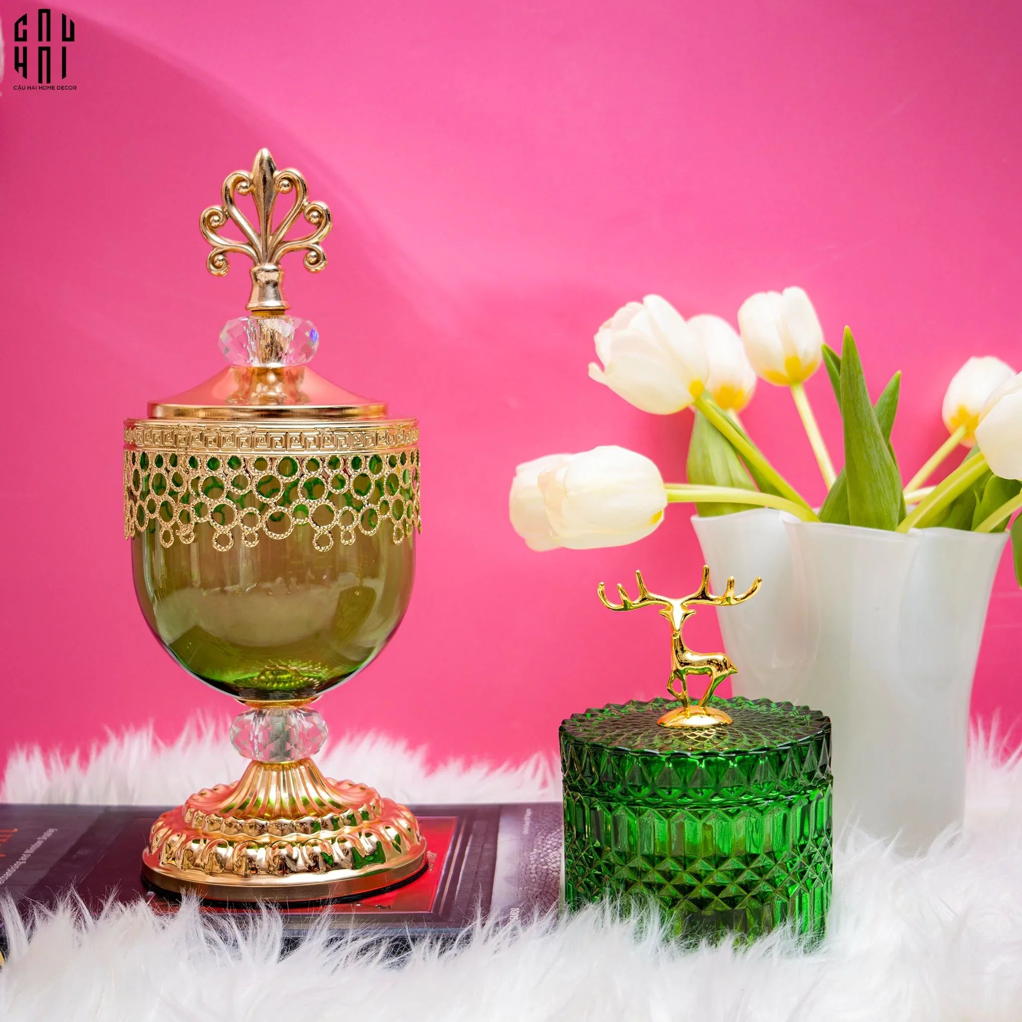 Lọ Thuỷ Tinh Miranda Ss25-HŨ TRANG TRÍ-CẬU HAI HOME DECOR