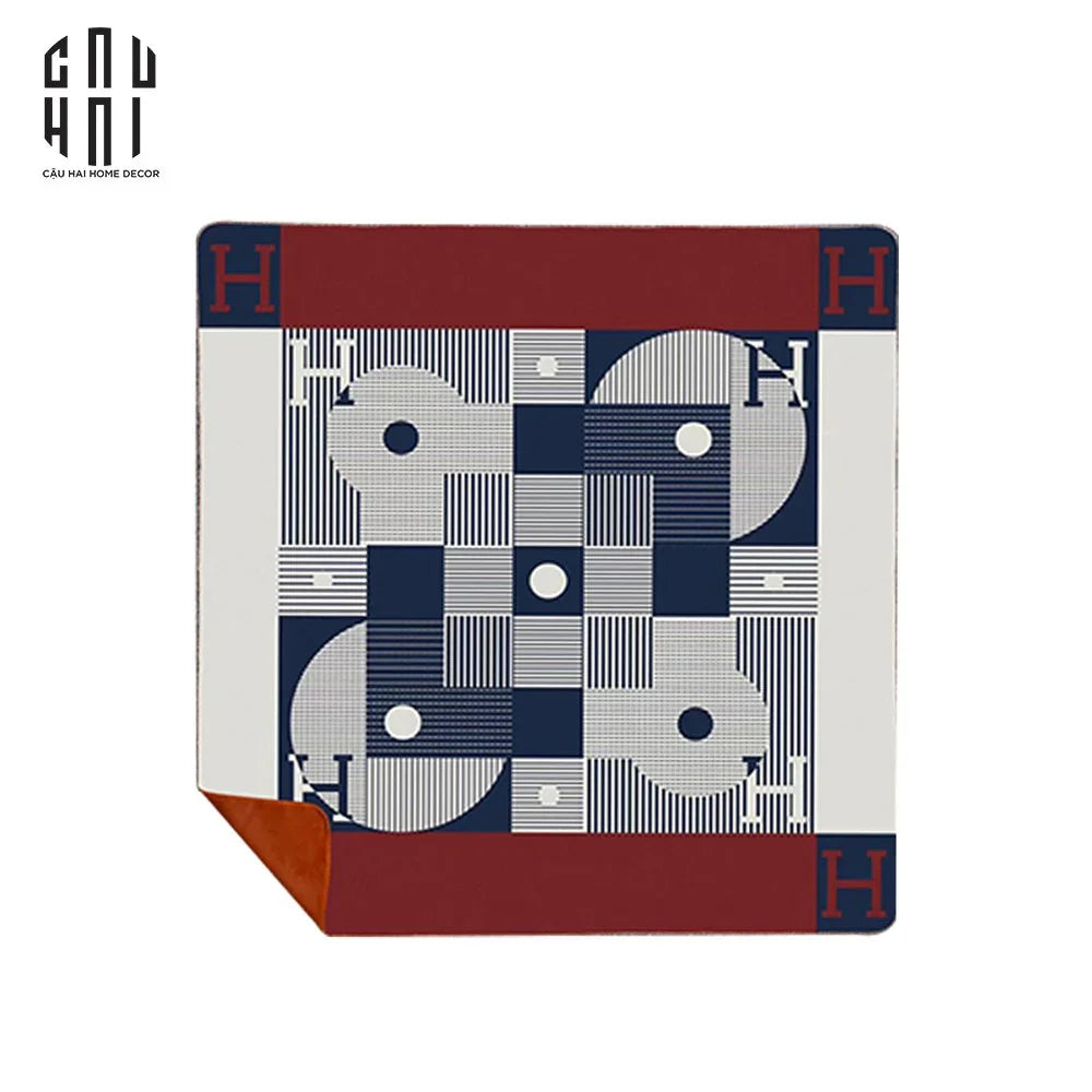 LOUIS.V LUXURY VELVET BLANKET 150X150CM - FULL BOX-CẬU HAI HOME DECOR
