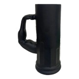 Ly Bia Thuỷ Tinh Đen Mờ - Black Hercules Arm 13x21 600Ml