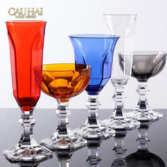 Ly Champagne PP Acrylic Đỏ Allure - PP Acrylic Ruby Red Flute Champagne Glasses H21 180ML-CẬU HAI HOME DECOR