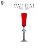 Ly Champagne Thuỷ Tinh Lily - Red 8x29 200ml Crimson Peak Champagne Flute Glasses-LY THỦY TINH-CẬU HAI HOME DECOR