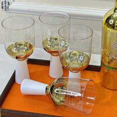 Ly Cocktails Thuỷ Tinh Trắng Opaline Mermaid - Aurealia Gold 19x8.6 400ml-LY THỦY TINH-CẬU HAI HOME DECOR