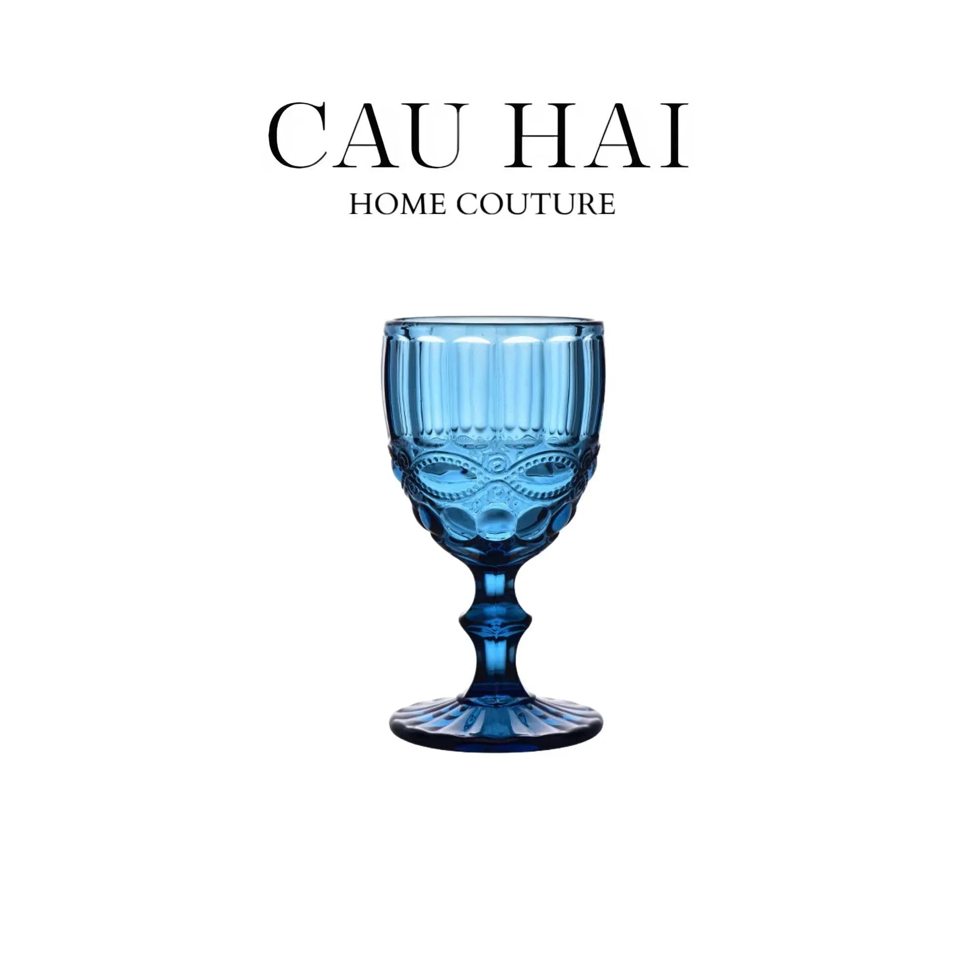 Ly Diamond Goblet - Midnight Blue Fw25-CẬU HAI HOME DECOR