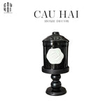 LY ĐỰNG NẾN BLACK CAMÉLIA-CẬU HAI HOME DECOR