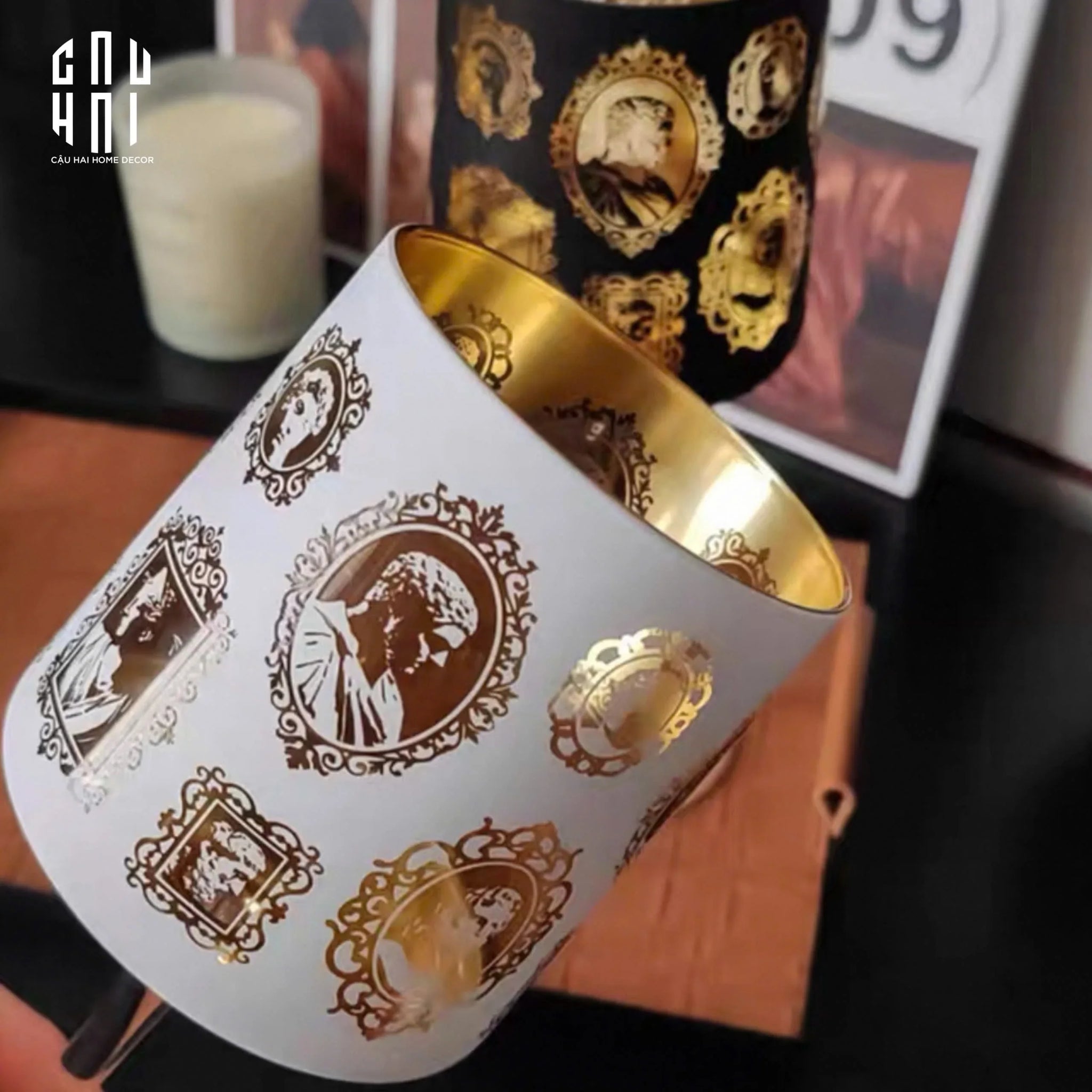 LY ĐỰNG NẾN ROYALTY-CẬU HAI HOME DECOR