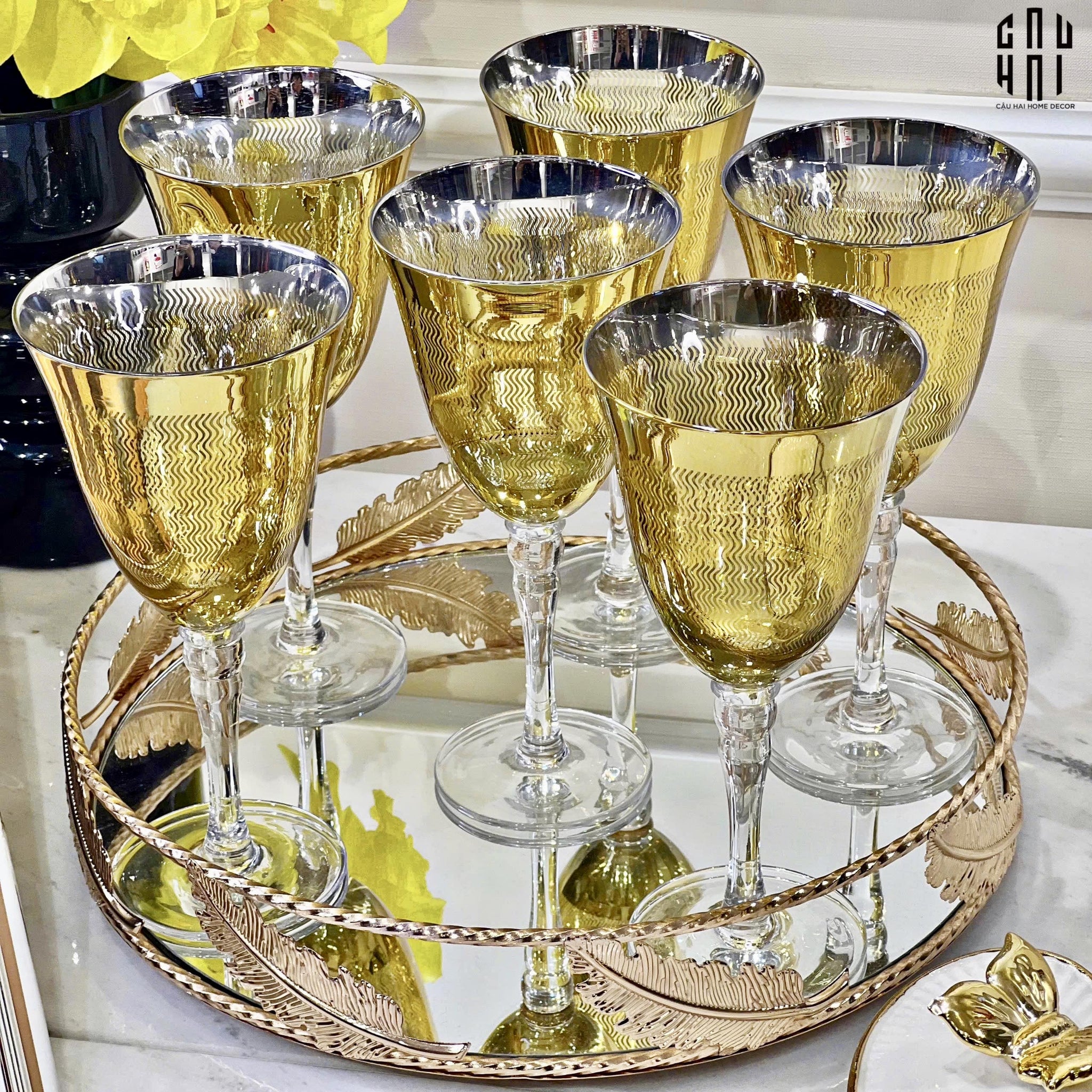 LY RƯỢU VANG GLORIOUS HERNANDEZ SS25 - CẬU HAI HOME DECOR