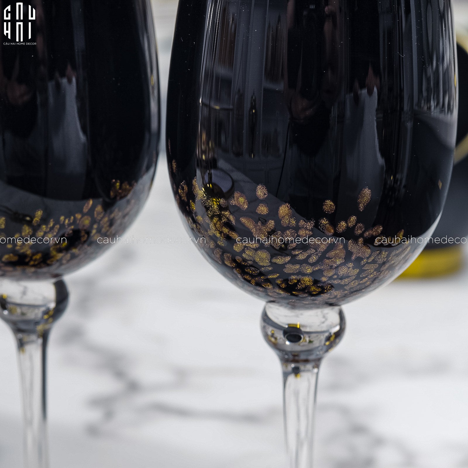 LY RƯỢU VANG GOLD DUST - CẬU HAI HOME DECOR