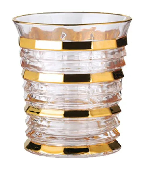 Ly Shot Brandy Whiskey Pha Lê Astral Allure Gold Lignes 320ml 11x10.5