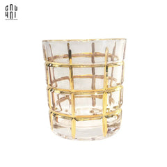 Ly Shot Brandy Whiskey Pha Lê Eden Allure Gold Lignes 300Ml 9x10cm-CẬU HAI HOME DECOR