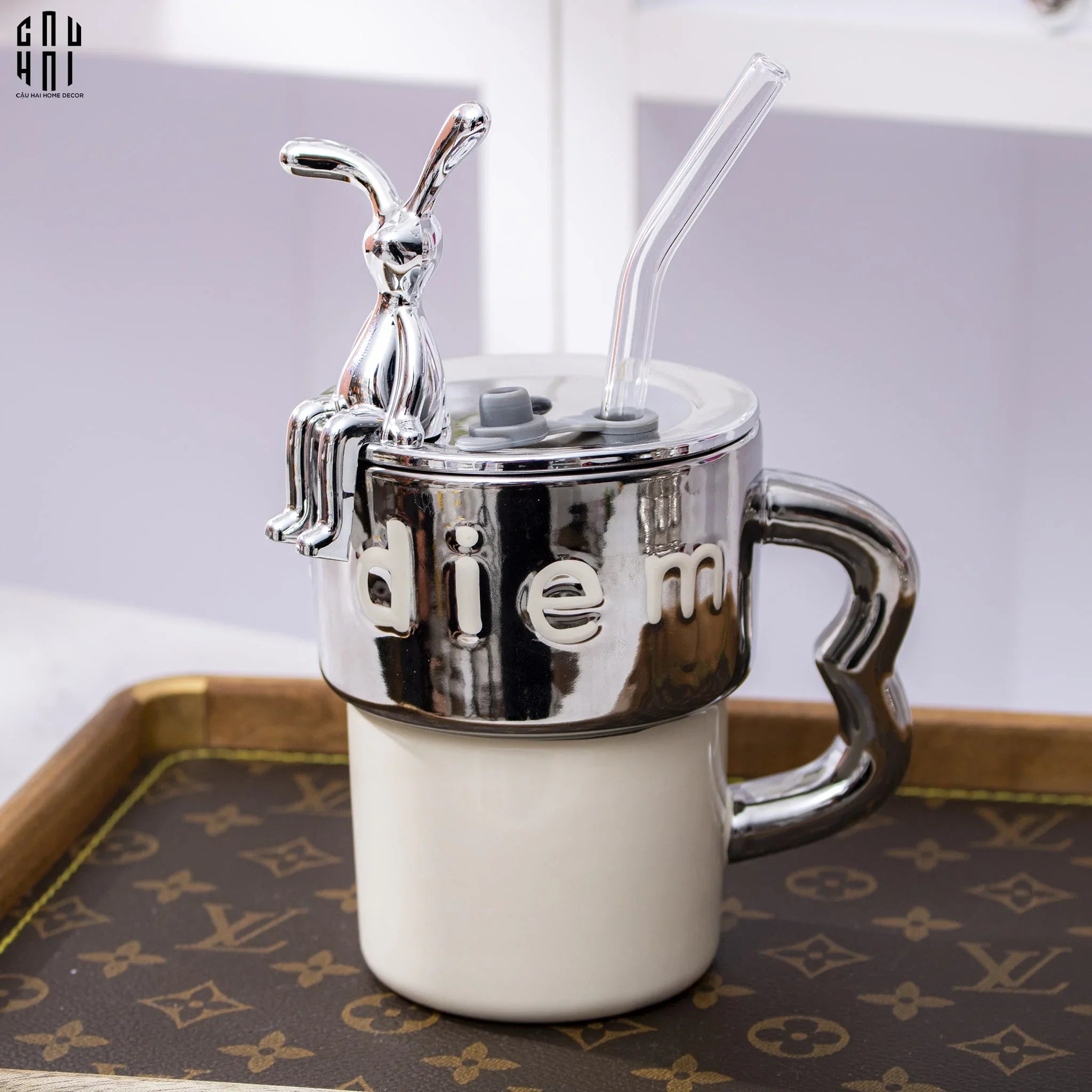 Ly Silver Bunny Ss22-LY THỦY TINH-CẬU HAI HOME DECOR