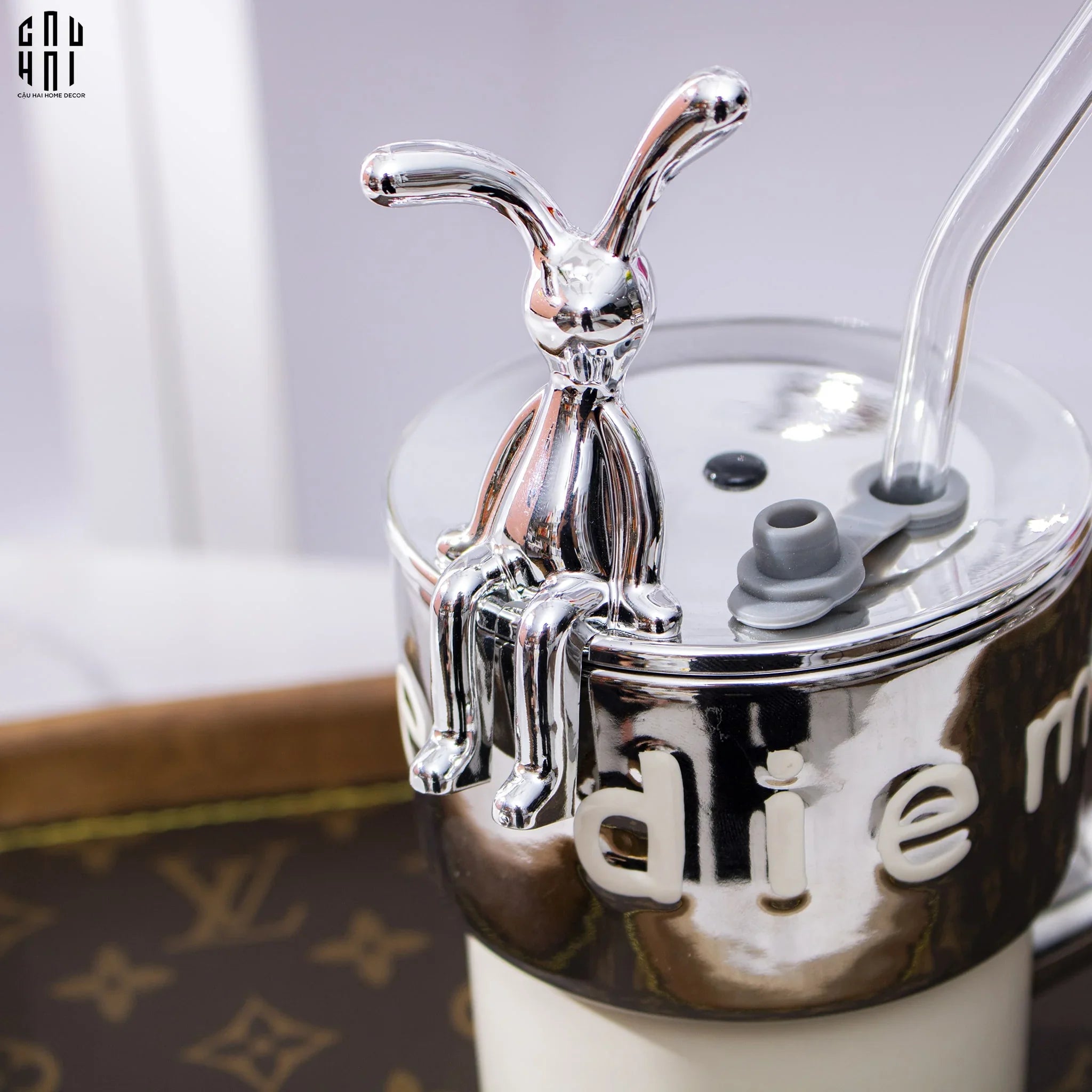 Ly Silver Bunny Ss22-LY THỦY TINH-CẬU HAI HOME DECOR