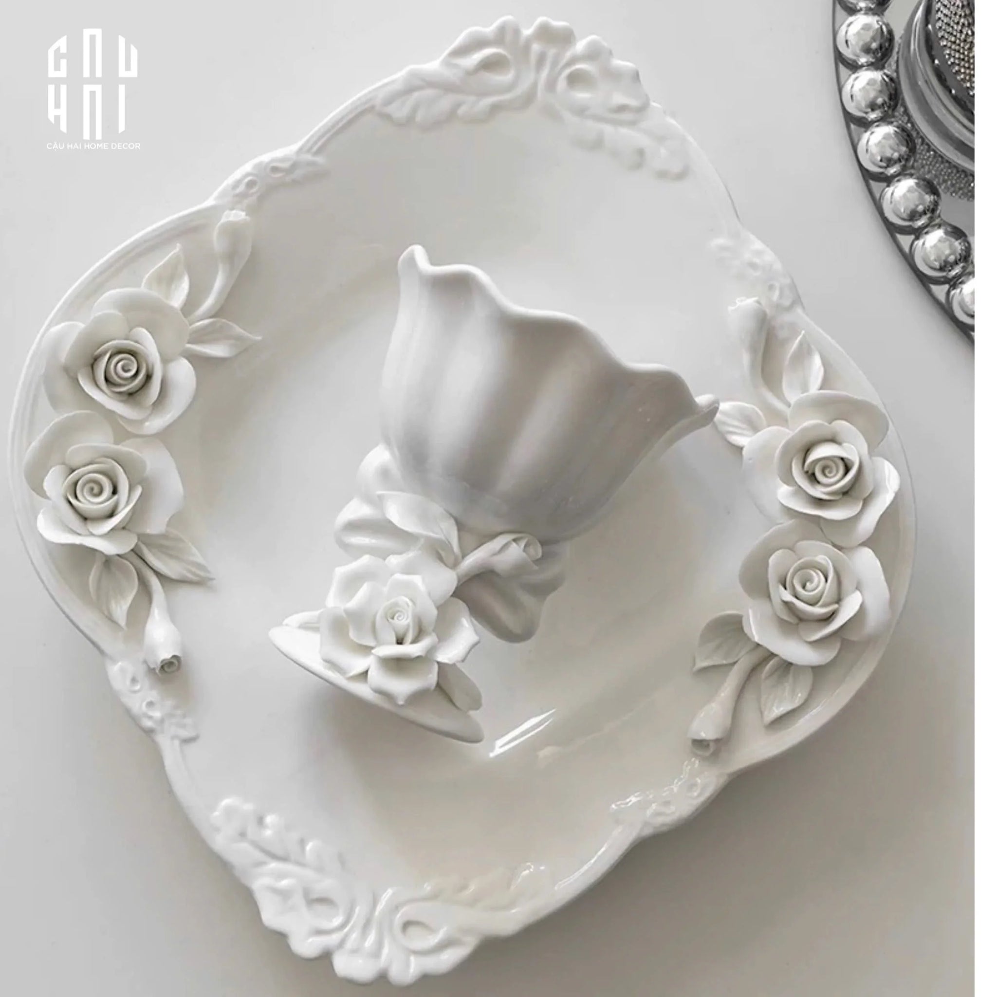LY SỨ CỔ ĐIỂN KHẮC NỔI ROSIE