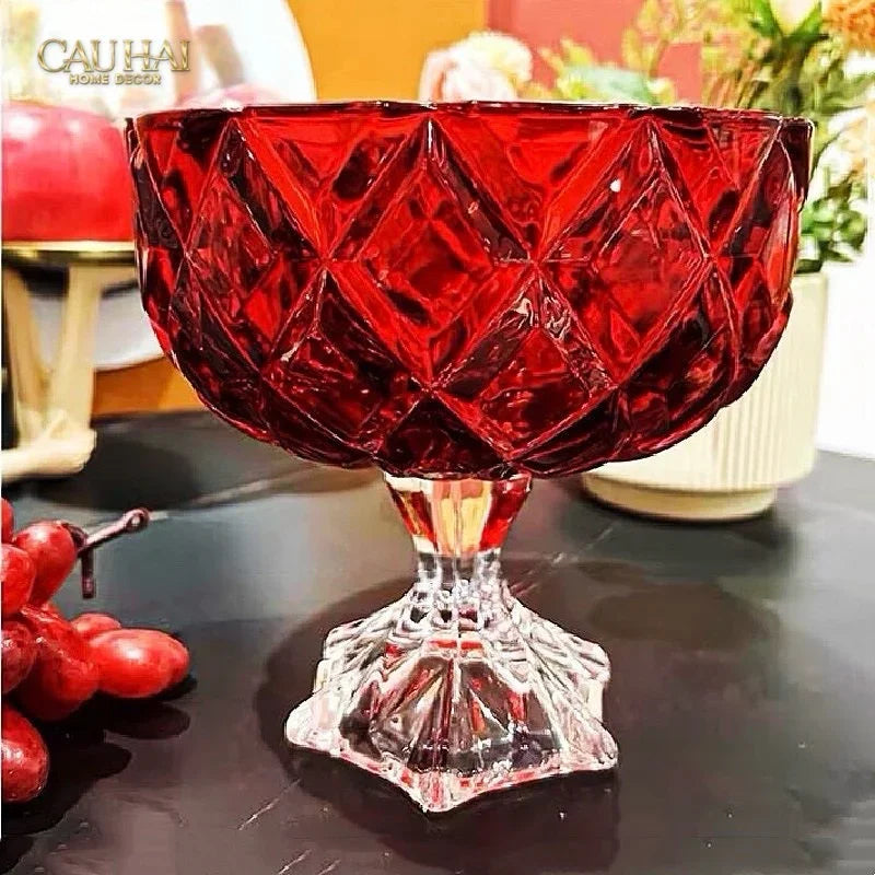 Ly Tráng Miệng Thuỷ Tinh Ruby Glacée Coupe Dessert-CẬU HAI HOME DECOR