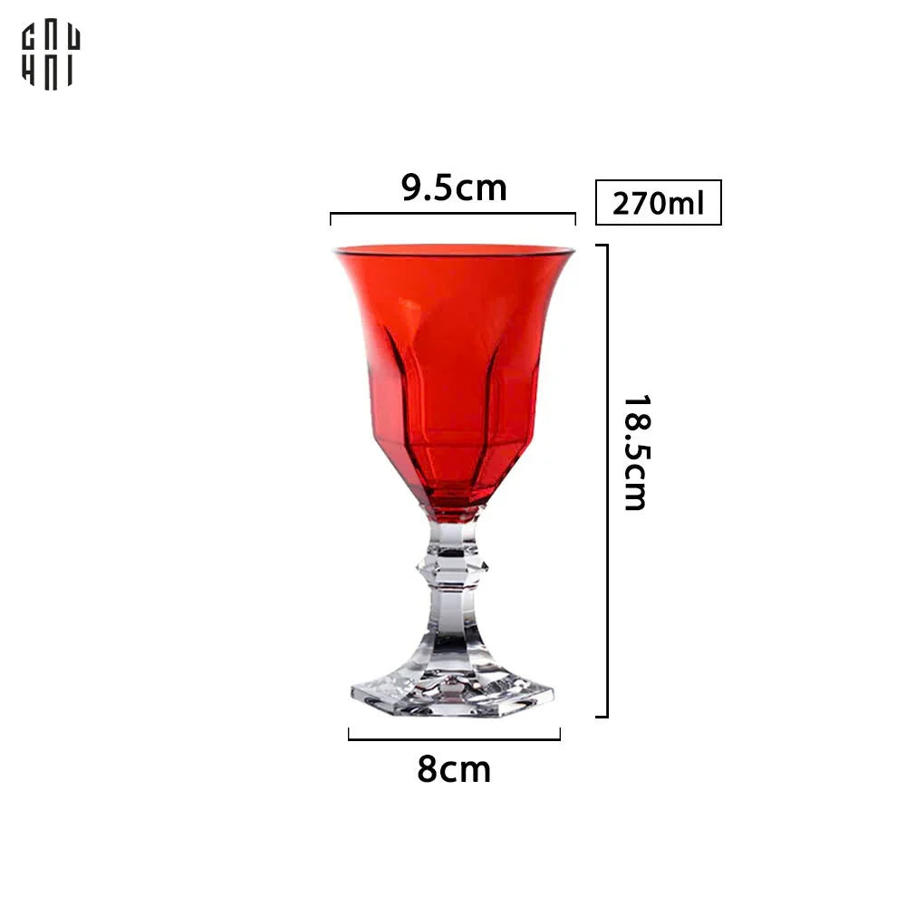 Ly Vang PP Acrylic Đỏ Alluriyyll - PP Acrylic Ruby Rouge Wines Glasses H18.5 270ML-CẬU HAI HOME DECOR
