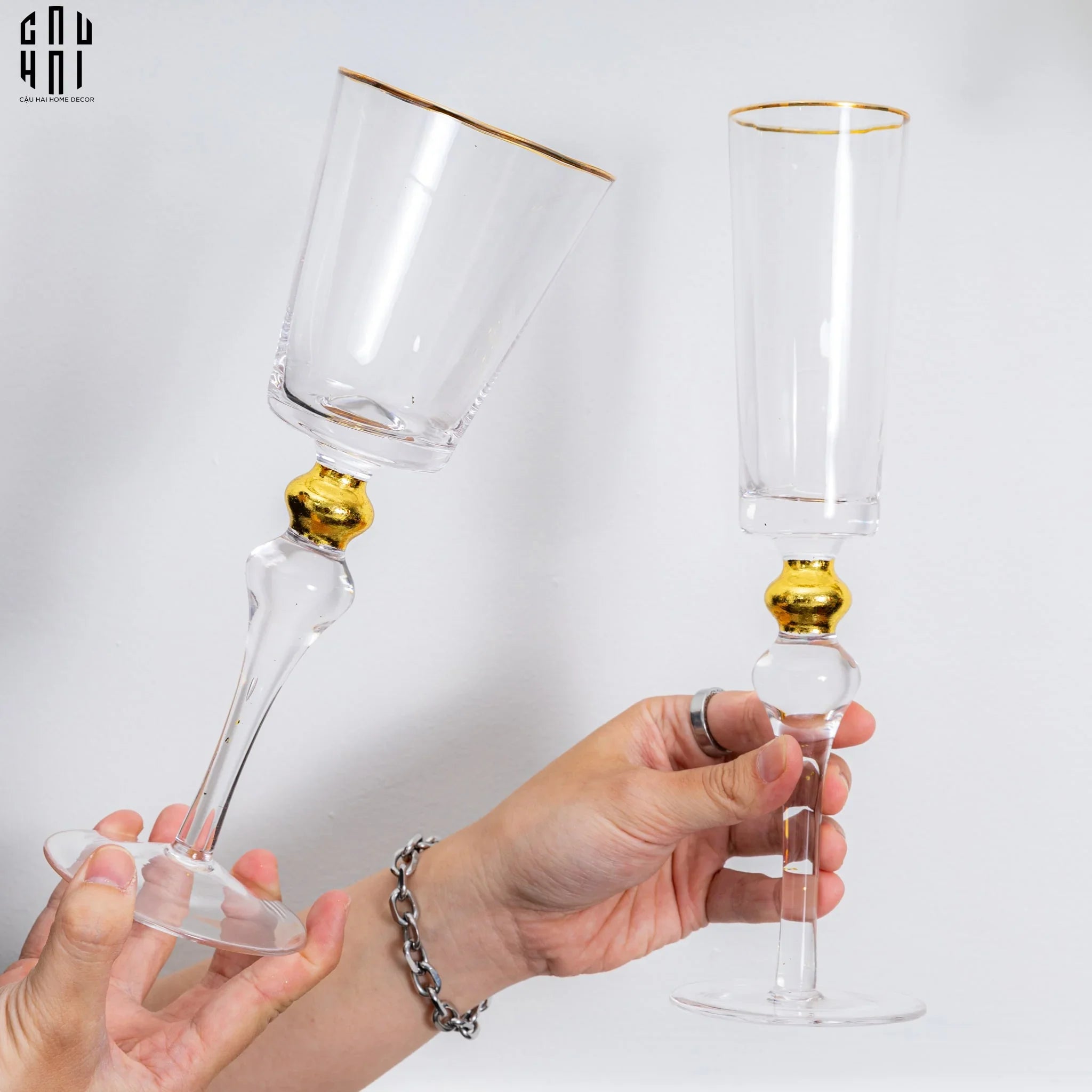 Ly Vang Thuỷ Tinh Symphony 8x25 380ml Wine Glasses-LY THỦY TINH-CẬU HAI HOME DECOR