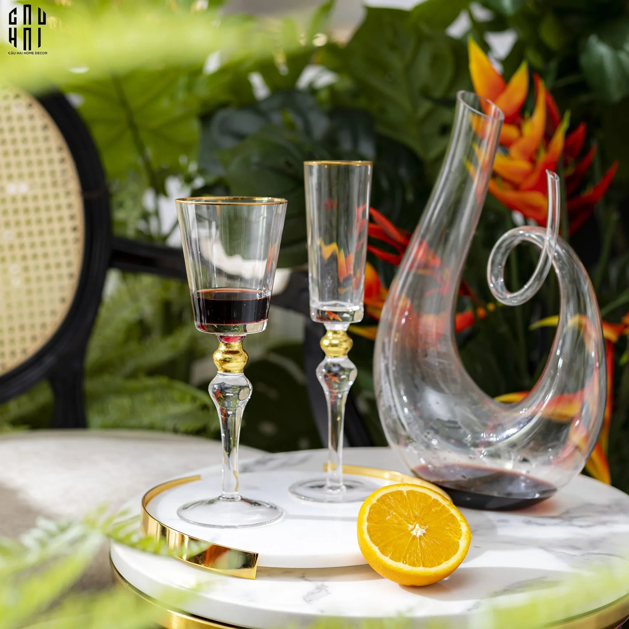 Ly Vang Thuỷ Tinh Symphony 8x25 380ml Wine Glasses-LY THỦY TINH-CẬU HAI HOME DECOR