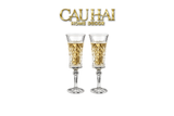 Set 2 Ly Champagne Cristalleries Faceted 120ml