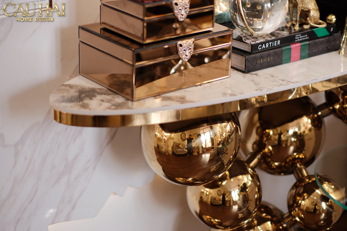 Maison Couture - Bàn Console Trang Trí Cao Cấp Sphère Royale Table-BÀN SOFA-CẬU HAI HOME DECOR