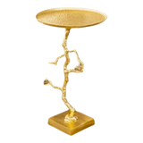 Maison Couture - Bàn Trà Góc Thân Cây Mạ Vàng L’Atelier Golden Branch – Brass Sculptural Side Accent Table H71-Hoa Lụa-Đối tác tại Trung Quốc theo từng đơn đặt hàng-CẬU HAI HOME DECOR