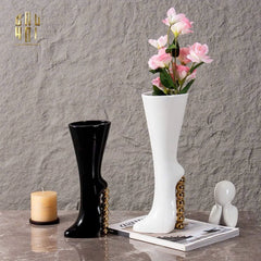 Maison Couture - Bình Hoa Catwalk High Heel Pearl White Vase H38-BÌNH HOA-CẬU HAI HOME DECOR