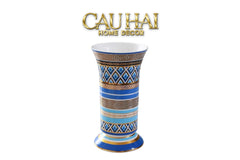Maison Couture - Bình Hoa Colonne Impériale Azure H19-CẬU HAI HOME DECOR