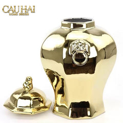 Maison Couture - Bình Hoa Hoàng Kim Nghê - Imperial Lion Regent Vessel-BÌNH HOA-CẬU HAI HOME DECOR