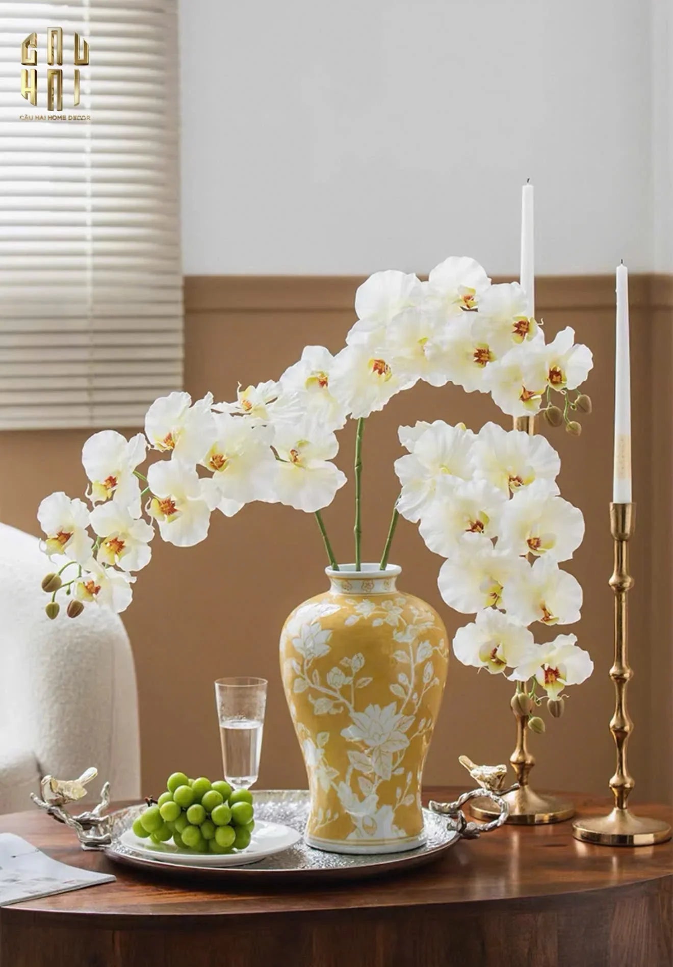 Maison Couture - Bình Hoa Hoàng Kim Soleil Royal H33-BÌNH HOA-CẬU HAI HOME DECOR