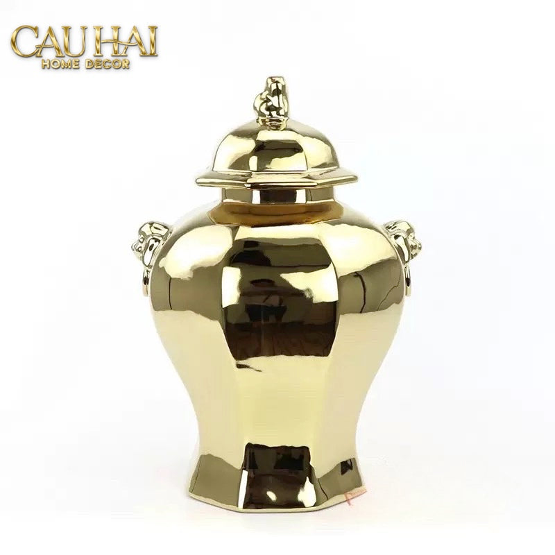 Maison Couture - Bình Hoa Hoàng Kim Sư - Imperial Lion Regent Vessel - CẬU HAI HOME DECOR