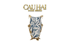 Maison Couture - Bình Hoa Imperium Empire Divine Vase - Dragonfly Horizon Urn Indochine Bleu H35x24x16-CẬU HAI HOME DECOR
